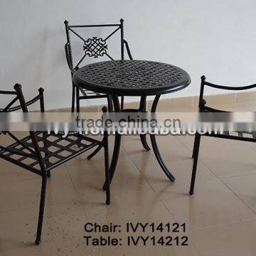 round table in metal/cast aluminium garden table/garden table chairs prices