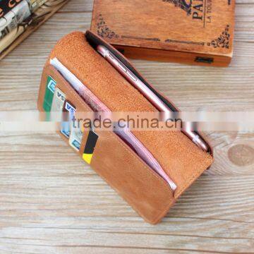 Portable Genuine Leather Pouch Smart Phone Case With Earphone for Iphone 7/7 Plus photo-2