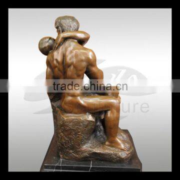 high quality fat nude woman bronze sculpture fat lady art sculpture