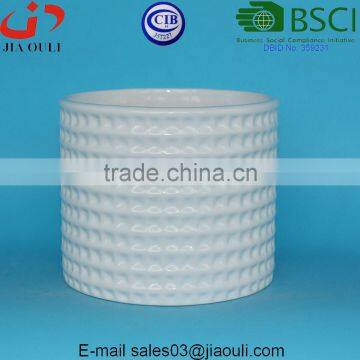 BSCI Audit Factory Home and Garden Decor Pineapple Shape Ceramic Plant Pots With Square Lattices photo-4