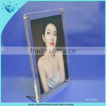Customzied all size and shape Acrylic photo frame display,acrylic pictures frame