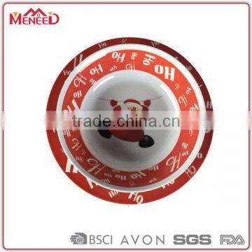 Ho~ Ho X'mas Decorative Plates & Bowls, Christmas Melamine Cheap Dinnerware Set photo-3