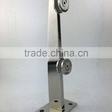 Single Flat Bar Glass Short Post For Tempered Glass photo-4