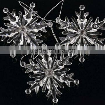 2017 New Design Acrylic Crystal Snowflake Pendant photo-4