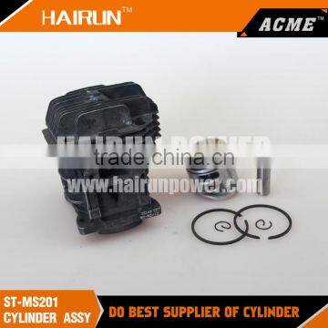 Chainsaw spare parts ST MS 201 quality piston cylinder