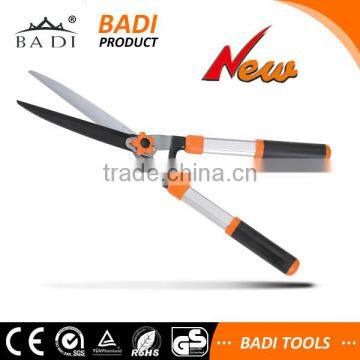 BD-HS024B 2016 new aluminum handle teflon blade garden pruning hedge shear