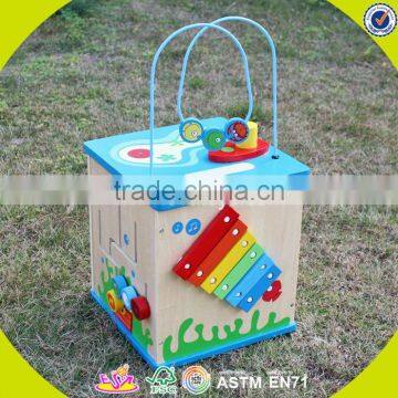 2017 Wholesale Educational Toys Wooden Bead Maze for Toddlers W11B134