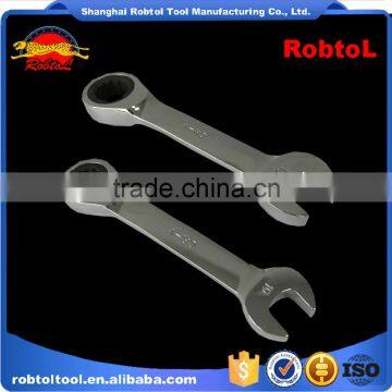 Stubby Ratchet Wrench Gear Spanner Combination Torque Chrome Vanadium Auto Repair Two Way photo-2