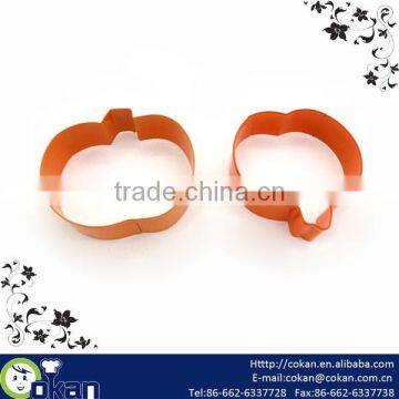 Pumpkin Shape Stainless Steel Cookie Cutter with botton,Biscuit Cutter CK-CM0020