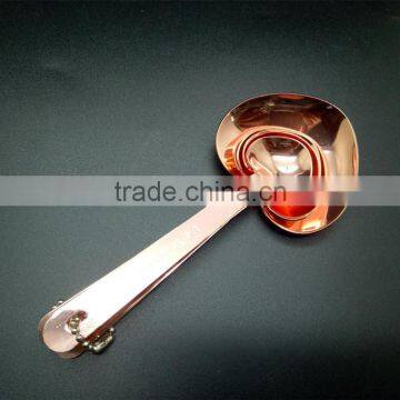 Stainless Steel Heart Shape Measuring Spoon 1 Tablespoon to 1/4 Teaspoon -rose Gold photo-4