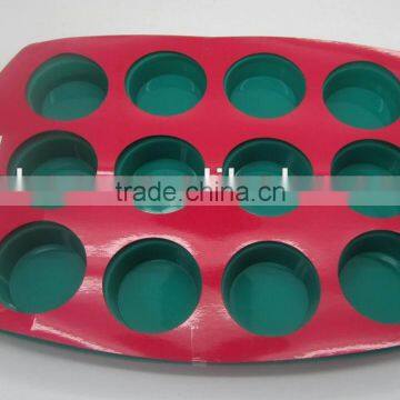 Wholesale Custom Design 12 Cups Silicone Cake Mould CK-SL128