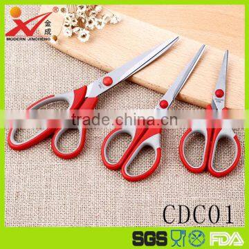 High quality rubber and plastic scissors office scissors sets