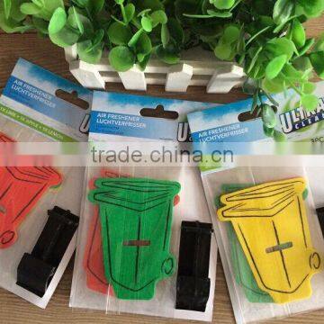 2015 good price paper air freshen/freshner for public dustbin/garbage can