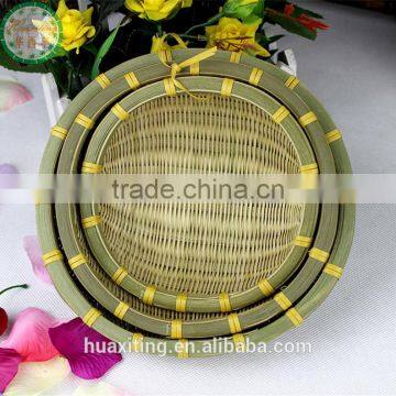 Round Rattan Bamboo Fruit Basket For Kitchen-Ware In Vietnam