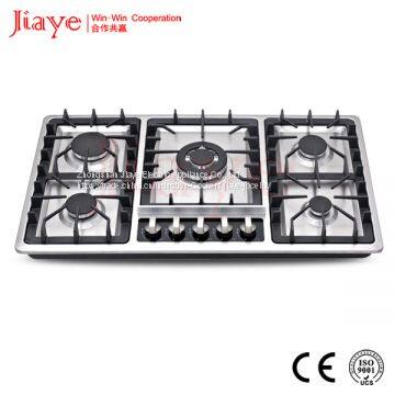 Stainless steel gas hob/86cm kitchen gas stove/Built in 5 burner gas cooker JY-S5026