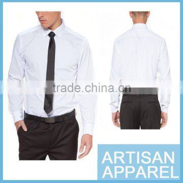 Wholesale Good Quality Men's Business Office Wear 100% Cotton Long Sleeve Shirt for man& OEM