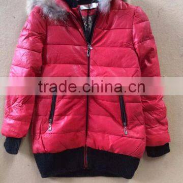 GZY Comfortable Female Goose Down Jacket Middle East Model England 2017 Stock Wholesale Guangzhou Good Quality photo-4