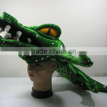 2014 new,plush crocodile animal hats,Cartoon animal hat, party hat