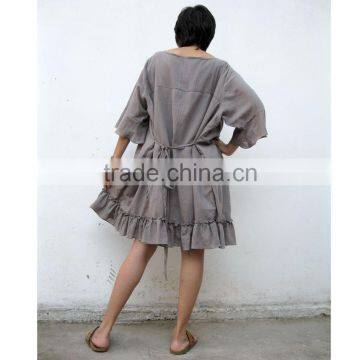 Fat Summer Cotton Dress Casual Summer Dress Hot Sale photo-4