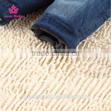 Baby Boy Cutting Bear Winter Sling Denim Trousers Korean Fashion Design Pants Fit 1-2-3T Kids photo-5