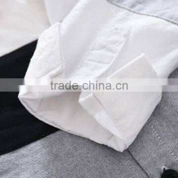 S33472W Long Sleeve Shirts Boys Blouses Breathable Cotton Kids Children Shirts photo-5