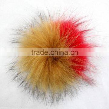 Myfur Cute Real Raccoon Pompom 100% Raccoon Ball Fur Pom