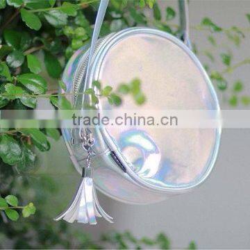 High Quality Holographic Silver Round Pouch Bag photo-2