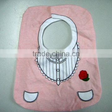 2013 high quality printing baby bib with very competitive price/baby bib