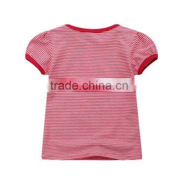Wholesale Summer Cotton Priting Kids Girl Short Sleeve t Shirts photo-2
