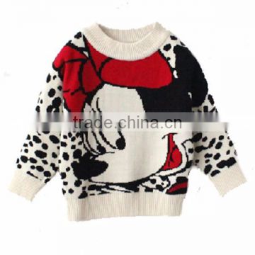 Mick Mouse Cartoon Children Clothes Modern Knitting Pullover Sweater