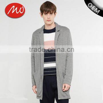 best selling ordinary gray long sweater coat cardigan for men with low prices