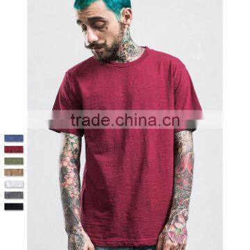 60%cotton 35polyester 5%spandex Rayon Slub Cotton T-shirts for Men photo-4