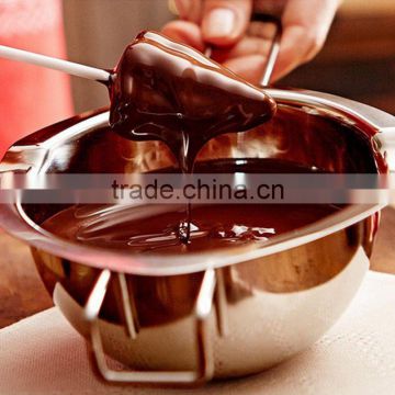 1Pc Stainless Chocolate Melting Pot Butter Milk Pouring Bowl Kitchen Bakery Baking Mixing Tools Helper Gadgets Bakeware