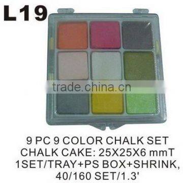 L19 9 PC 9 COLOR CHALK SET