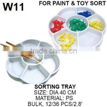 Watercolor Paint Tray, Round Plastic Paint Brush Washer photo-4