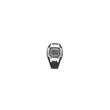 Men Chronograph LCD Sport Wrist Watches With EL Backlight / Snooze Alarm
