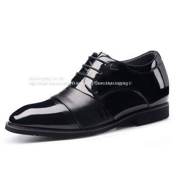 Mens Height Increasing Elevator Shoes for Wedding Formal Dress