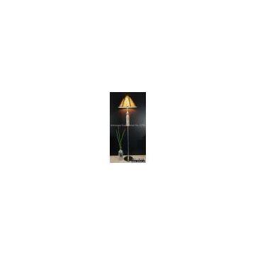 Decorative crystal floor lamp