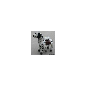 cute dog scooter.
