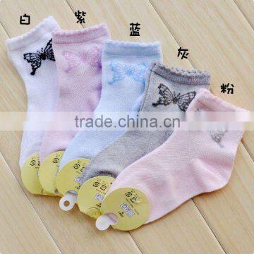 Butterfly Summer Mesh Socks Snow Pattern Ruffle Top Socks