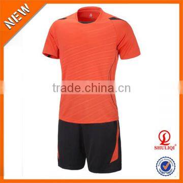 Breathability clothes short sleeve wholesale soccer uniforms