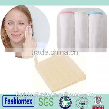 Eco-friendly bamboo organic muslin face cloth washer