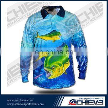 latest design polo fishing full sleeve t shirt