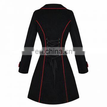 Ladies Double Breasted Short Gothic Punk Coat photo-2