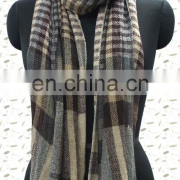 Pure pashmina Check shawls