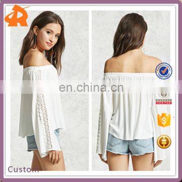 OEM Factory Sale Women Wear Clothes Off Shoulder Top Hot Sale