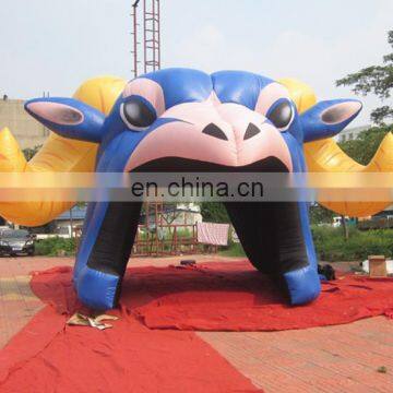 Giant InflatableI sheep mascot Tunnel/inflatable sport event tunnel /inflatable cartoon tunnel