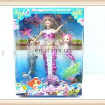 plastic little sea maid mermaid doll