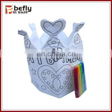 Crown shape coloring birthday gift for kids