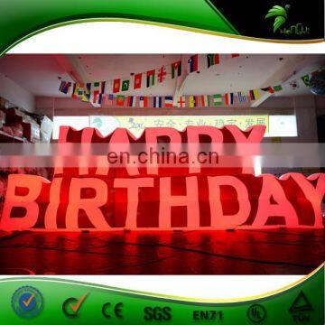 Giant Inflatable LED Lighting Letter Balloon Inflatable Special Customized Birthday Party Show PVC Ball